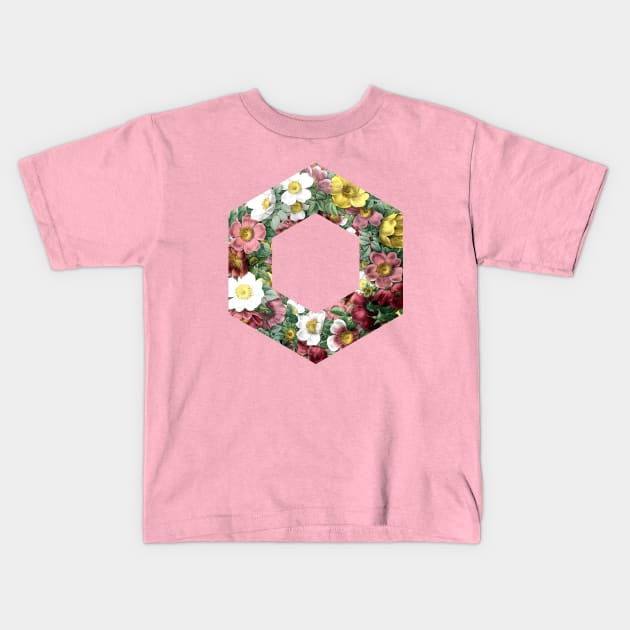 shine//FLORAL Kids T-Shirt by Fowlest